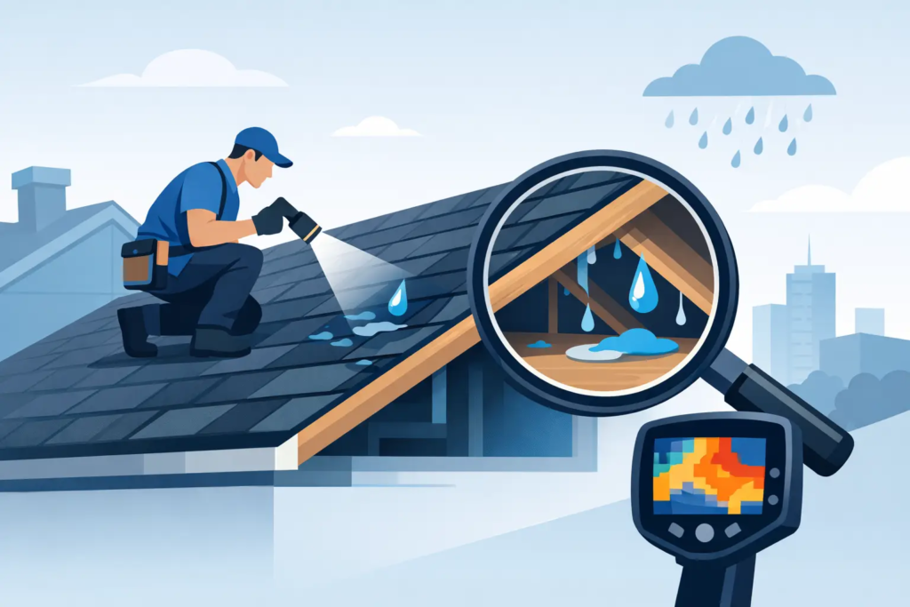 Roof Repair Leak Detection That Finds the Source