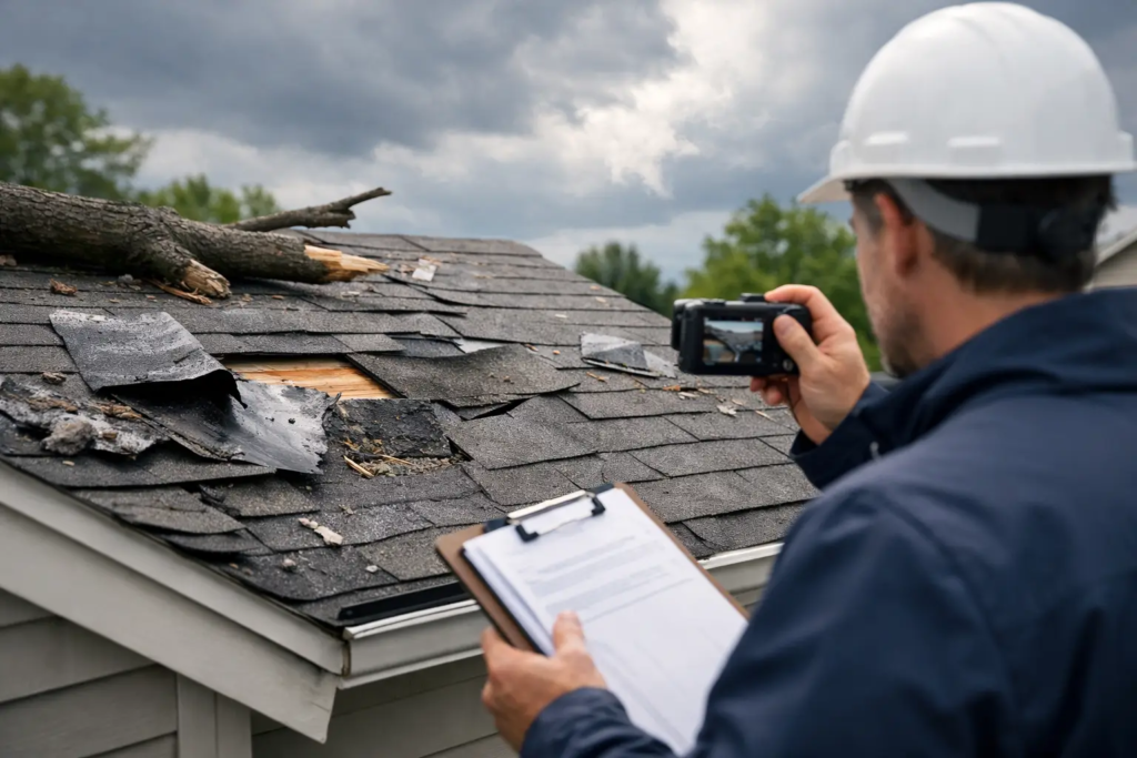 How to Document Roof Storm Damage Correctly